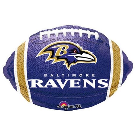 ANAGRAM Anagram 74538 Baltimore Ravens Junior Shape Foil Balloon 74538